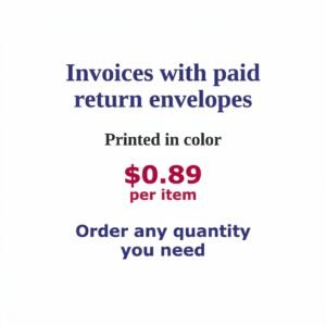 Invoices with Paid Return Envelopes ($0.89) | Deluxe Mailing Services